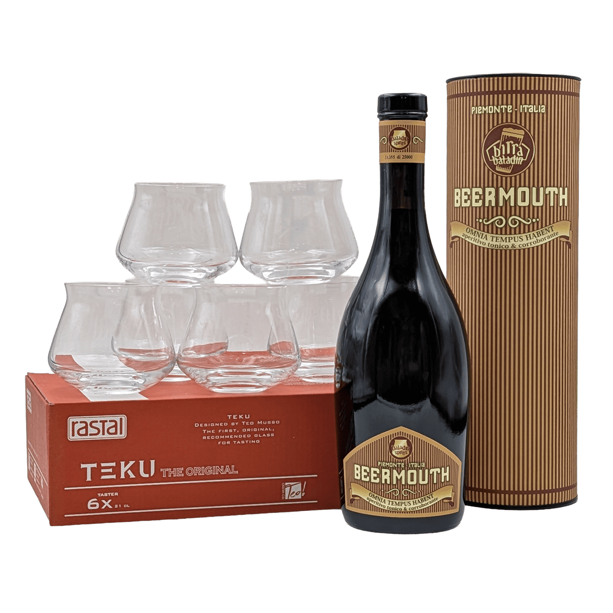 Beermouth e scatola Teku spirits