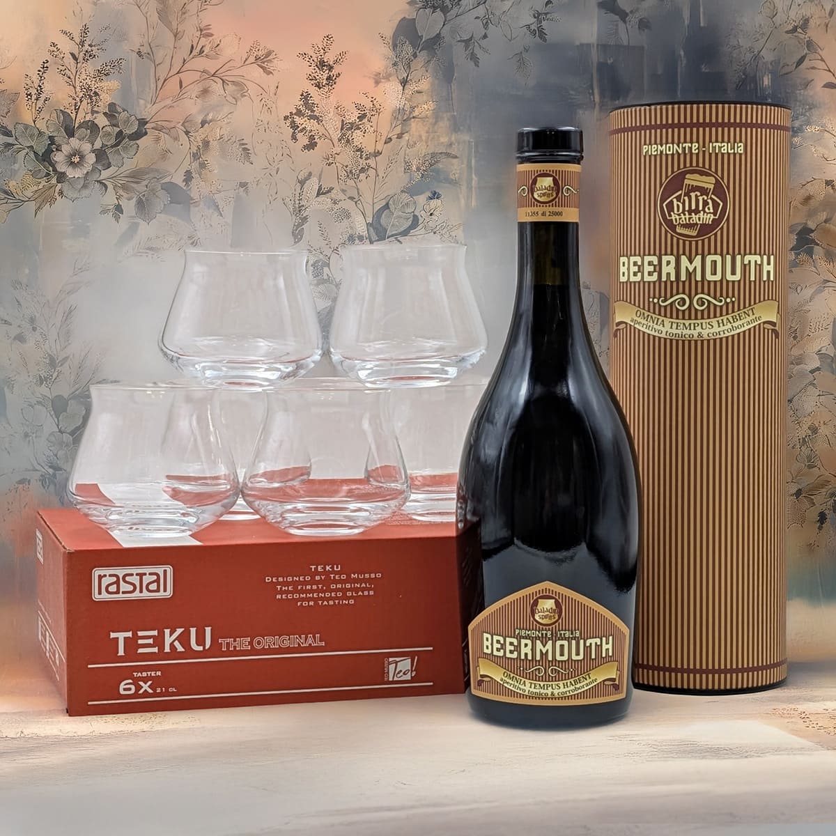 Beermouth e scatola Teku spirits